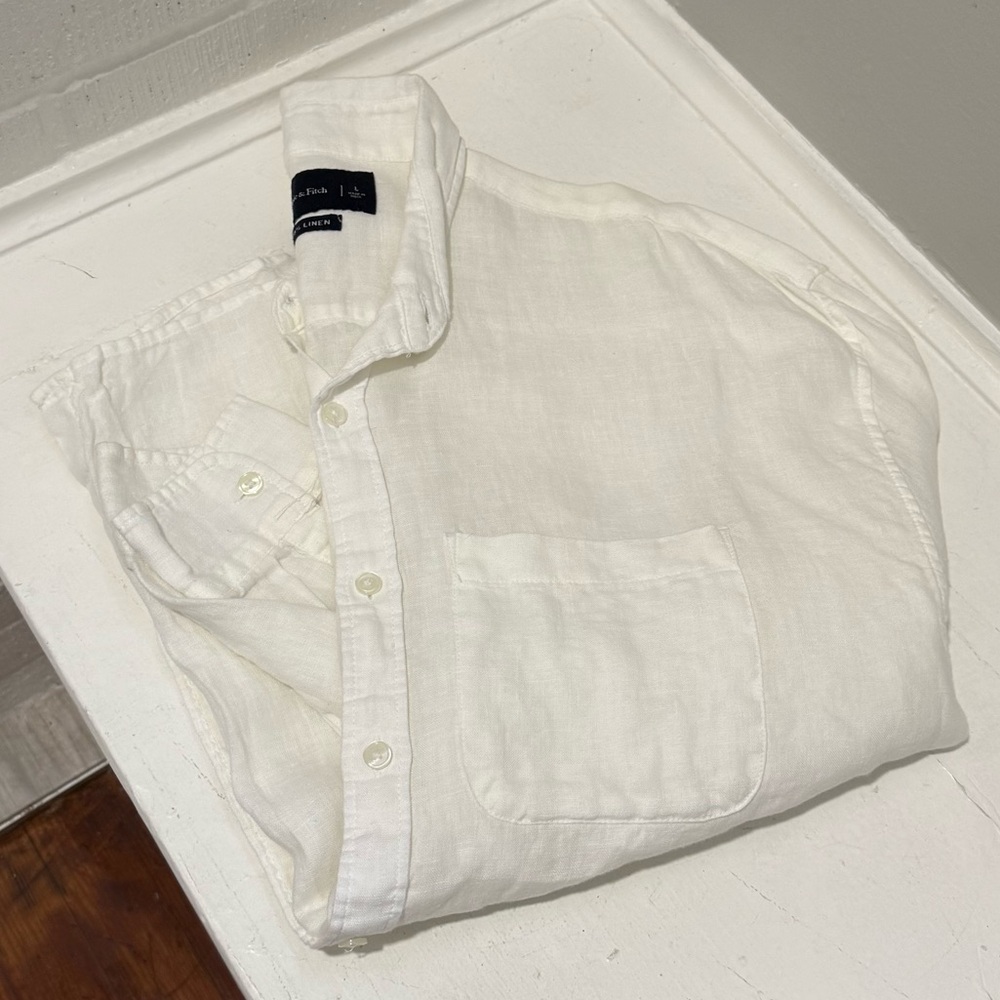 Abercrombie and Fitch linen button up